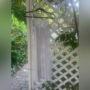 Abercrombie and Fitch White Pin-stripe MIDI dress XS